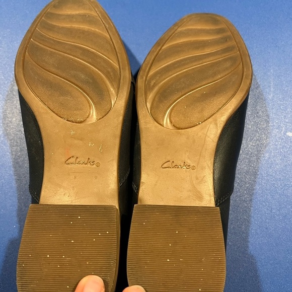 Clarks Collection Shoes Womens 6 M Juliet Palm Slip On Loafer Black Leather - Picture 5 of 6